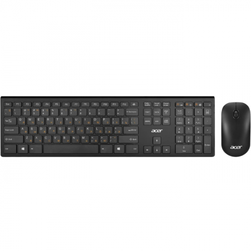 Комплект клавиатура и мышь Acer OKR030 Wireless, USB, black, slim (ZL.KBDEE.005)