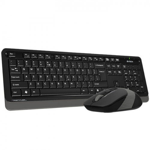 Клавиатура + мышь A4Tech Fstyler FG1010, Wireless, 2.4G, USB, 1200-1600-2000dpi, 4But, Multimedia (FG1010 GREY) фото 3