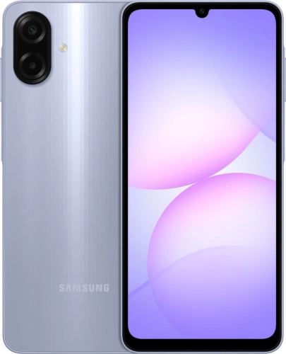 Смартфон Samsung SM-A075F Galaxy A07 64Gb 4Gb фиолетовый моноблок 3G 4G 2Sim 6.7 720x1600 Android 15 50Mpix 802.11 a/ b/ g/ n/ ac GPS GSM900/ 1800 GSM1900 Protect microSD max2048Gb (SM-A075FLVDCAC)