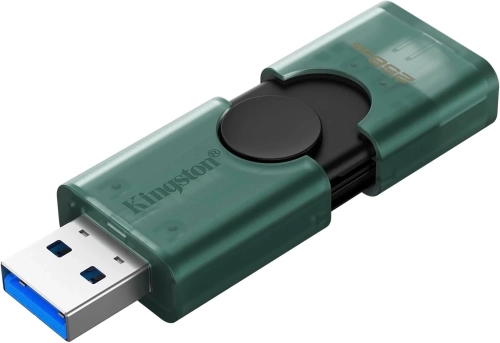 Флеш Диск Kingston 256GB DataTraveler Duo G2 DTDEG2/256GB USB3.0 зеленый/черный фото 3