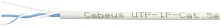Кабель информационный Cabeus UTP-1P-Cat.5e-SOLID-LSZH-GY-500 кат.5E U/ UTP 1 пара LSZH внутренний 500м серый (2175541) (2175541#MLN)