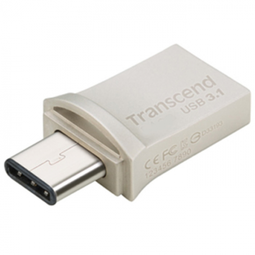 Флеш-накопитель Transcend 64GB JetFlash 890 USB 3.1 Silver OTG (TS64GJF890S) фото 2