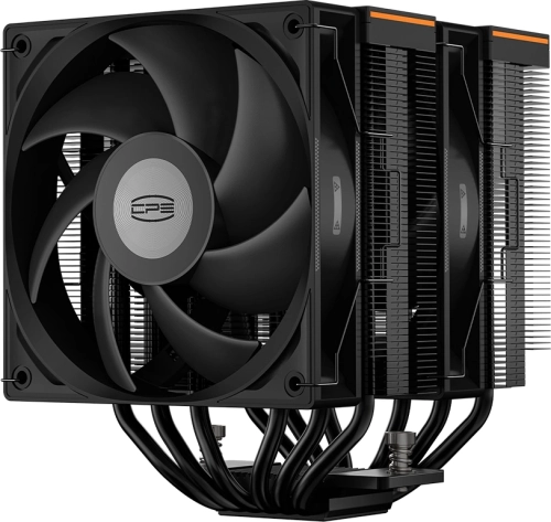 Кулер PCCooler RT620 Digital BK S115X/ 1200/ 1700/ 1851/ AM4/ AM5 (TDP 265W, 2x120mm PWM FAN, 6 тепловых трубок 6мм, 500-2200RPM, 28-32dBa) (RT620-BKNWYL-GL) фото 4