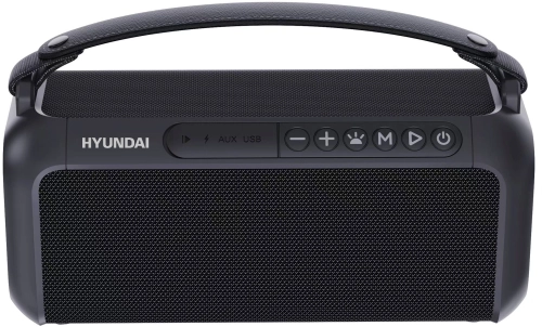 Колонка порт. Hyundai H-PS1007 черный 60W 2.0 BT 10м 2600mAh