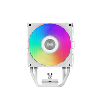 Кулер для процессора/ CPU Cooler PCCooler R400 ARGB WH (180W, 4-pin PWM, 133mm, Al/Cu, 4x6mm, ARGB, 1x92mm, 40.94CFM, 30dBA, 2200RPM, S: 1851/1700/1200/115X, AM5/AM4, white)