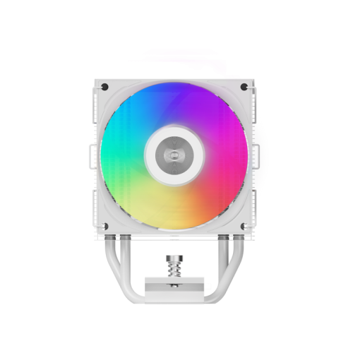 Кулер для процессора/ CPU Cooler PCCooler R400 ARGB WH (180W, 4-pin PWM, 133mm, Al/Cu, 4x6mm, ARGB, 1x92mm, 40.94CFM, 30dBA, 2200RPM, S: 1851/1700/1200/115X, AM5/AM4, white)