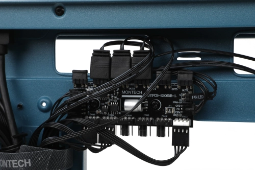 Корпус Montech Sky Two Morocco голубой без БП ATX 3x140mm 2xUSB3.0 audio bott PSU фото 5