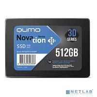 QUMO SSD 512GB Novation TLC 3D (Q3DT-512GSKF) {2,5" R/ W 550/ 500 MB/ s SM2258XT/ SM2259XT OEM}
