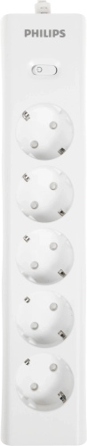 Сетевой фильтр Philips CHP2155WB/ 51 3м (5 розеток) белый (коробка) (CHP2155WB/51) фото 4