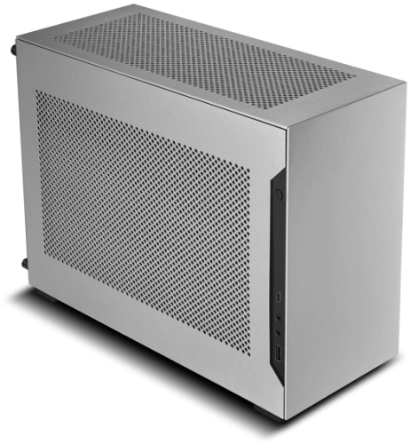 Корпус Lian-Li A4H2OA5 серебристый без БП miniITX audio (G99.A4H2OA5.R0)