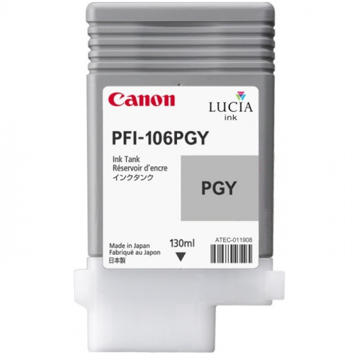 Картридж струйный Canon PFI-106PGY фото серый 130 мл для imagePROGRAF iPF6400, iPF6450 (6631B001)