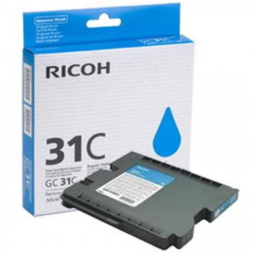 Картридж струйный Ricoh GC 31С голубой 1920 страниц для Aficio GX e2600/ GX e3300N/ GX e3350N/ GX e5550N (405689)