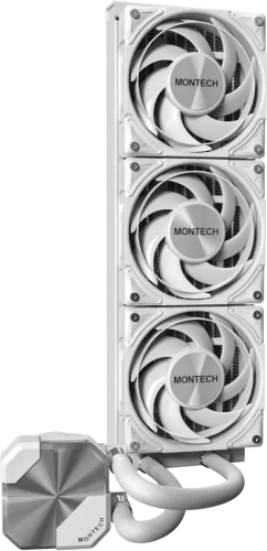 Система водяного охлаждения Montech HyperFlow Silent 360 Soc-AM5/AM4/1200/1700/1851 белый 4-pin 24.8dB Al 360W Ret (HS360WH) фото 2