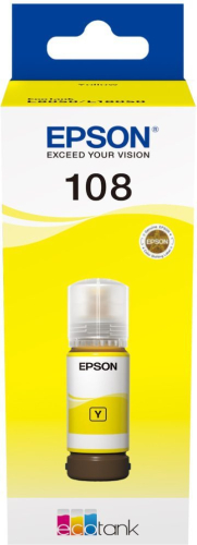EPSON C13T09C44A Картридж 108 EcoTank Ink для Epson L8050/ L18050, Yellow 70ml