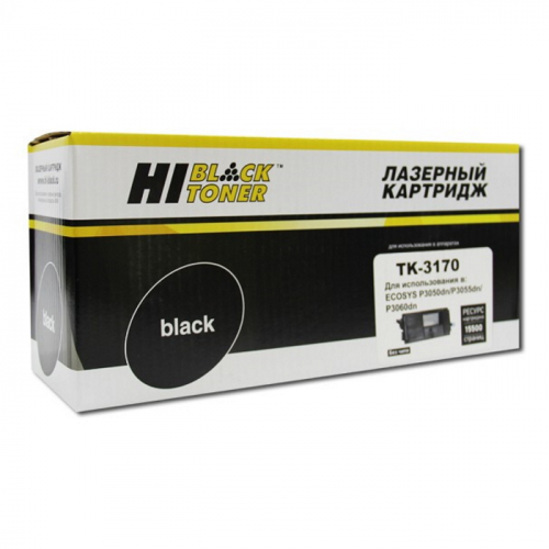 Тонер-картридж Hi-Black HB-TK-3170 Bk 15.5K (для Kyocera P3050dn/ P3055dn/ P3060dn) (93927109)