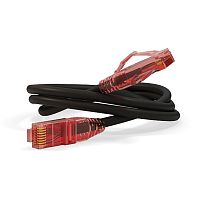 Hyperline Патч-корд U/ UTP, Cat,5е (100% Fluke Component Tested), LSZH, 1 м, черный (PC-LPM-UTP-RJ45-RJ45-C5E-1M-LSZH-BK)