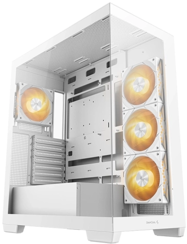 Корпус Deepcool CG580 4F WH белый без БП ATX 8x120mm 3x140mm 1xUSB3.0 audio bott PSU (R-CG580-WHNDA0-G-1) фото 2
