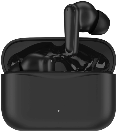 Гарнитура внутриканальные Hyundai Select H-EP203 черный беспроводные bluetooth в ушной раковине (HEP203B) фото 2