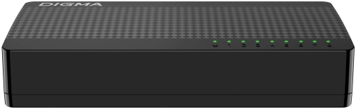 Коммутатор Digma DSW-108GE DSW-108GEV2 (L2) 8x1Гбит/ с неуправляемый