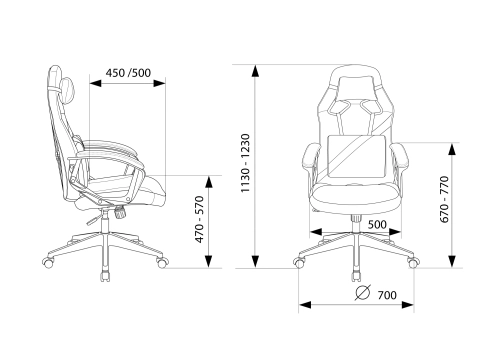 Кресло игровое Zombie Driver черный/ желтый экокожа с подголов. крестов. пластик (ZOMBIE DRIVER YEL) фото 17