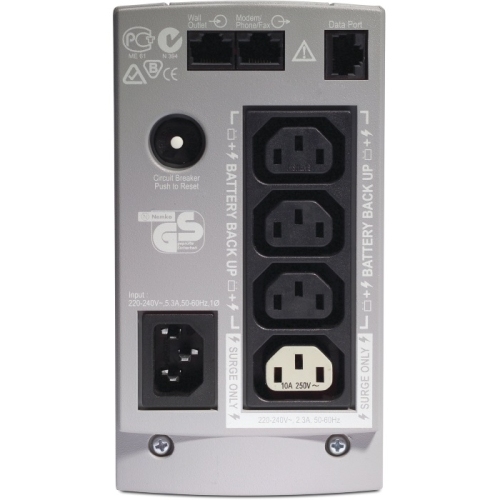 ИБП APC Back-UPS CS 650VA/400W, 230V, 4x C13, Data/DSL protect, USB, PCh, HS batt. (BK650EI) фото 2