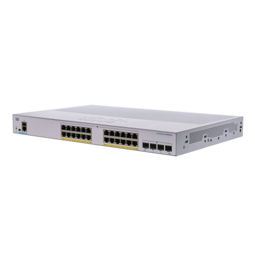 CBS350 24x10/ 100/ 1000 PoE+ ports 195W power budget, 4x 1Gb SFP uplink, Fanless, Mounting Kit, CBS350-24P-4G (CBS350-24P-4G-CN)