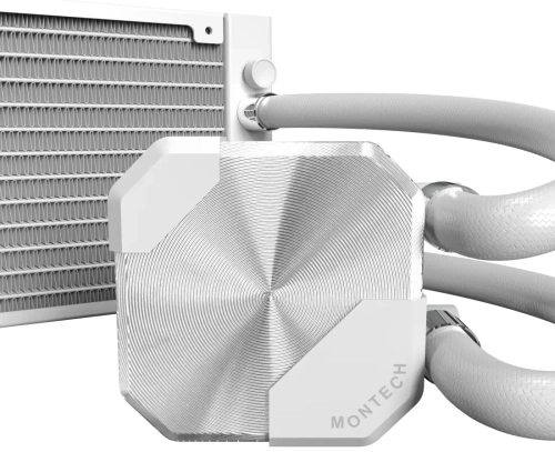 Система водяного охлаждения Montech HyperFlow Silent 360 Soc-AM5/AM4/1200/1700/1851 белый 4-pin 24.8dB Al 360W Ret (HS360WH) фото 6