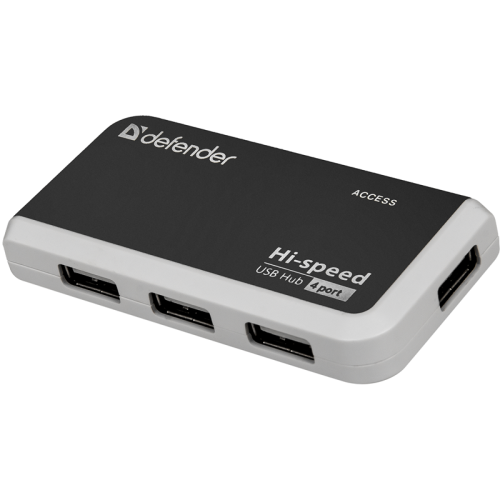 Defender Универсальный USB разветвитель Quadro Infix USB2.0, 4порта (83504)