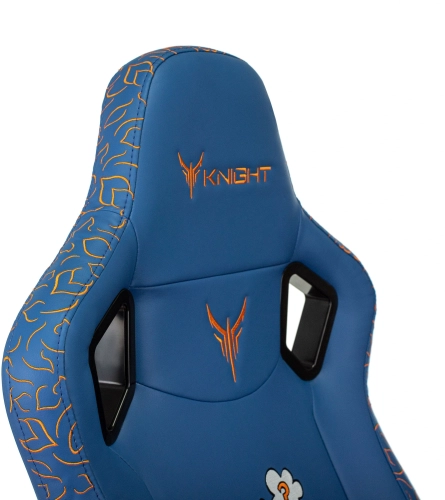 Кресло игровое Knight Craft Dragon синий экокожа крестов. металл (KNIGHT CRFT DRAGON B) фото 14