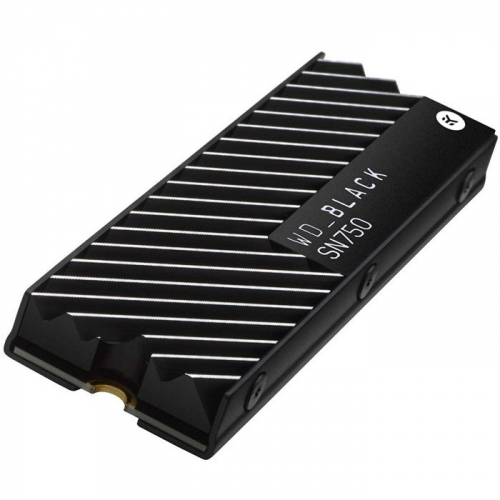 Твердотельный накопитель Western Digital Black SN750 SSD M.2 2280 NVMe 500GB 3D TLC NAND 3430/2600MB/s 420K/380K IOPS MTBF 1.75M с радиатором (WDS500G3XHC) фото 2