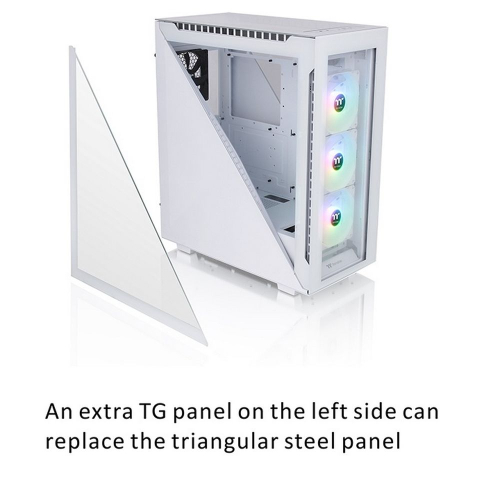 Корпус Thermaltake Divider 500 TG Snow ARGB CA-1T4-00M6WN-01 White/ Win/ SPCC/ Tempered Glass*4/ 120mm ARGB Fan*3/ 120mm CA-1T4-00M6WN-01 Standard Fan*1 (527897) фото 3