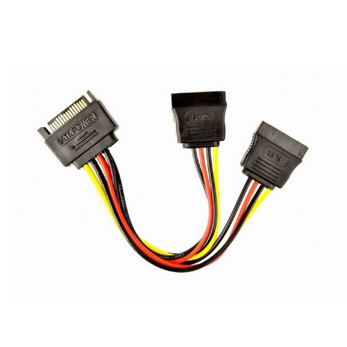 Gembird/ Cablexpert Кабель питания SATA, 15см, 15pin (M)/ 2x15pin(F), на 2 SATA устр (CC-SATAM2F-01) фото 2