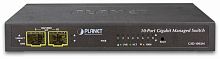 коммутатор/ PLANET IPv4/ IPv6 Managed 8-Port 10/ 100/ 1000Mbps + 2-Port 100/ 1000X SFP Gigabit Desktop Ethernet Switch (POE PD, External PWR) (GSD-1002M)