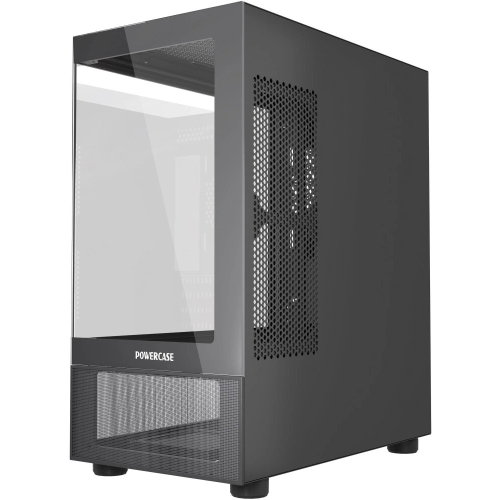 Powercase Vision Micro M2, Tempered Glass, чёрный, mATX (CVMBM2-L0) фото 2