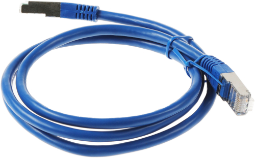 Патч-корд Premier PP6-1M/ B 10000Гбит/ с FTP 4 пары cat6 CCA molded 1м синий RJ-45 (m)-RJ-45 (m) (PP6-1M/B)