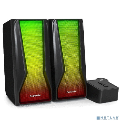 ExeGate Accord 230 (питание USB,Bluetooth, 2х3Вт (6Вт RMS), 60-20000Гц, цвет черный, RGB подсветка, Color Box) (EX289687RUS)