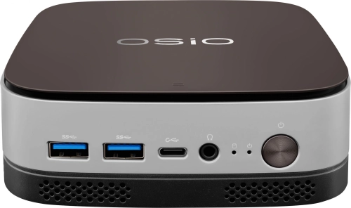 ПК Мини Osio BaseLine B51i-008 i3 1215U (1.2) 8Gb SSD256Gb UHDG Windows 11 Pro 64 GbitEth WiFi BT 59.85W коричневый/серебристый фото 2