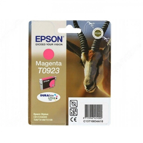 Картридж EPSON T0923,пурпурный, 245 стр., для C91/CX4300 (C13T10834A10)