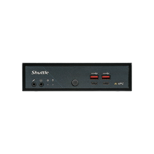 Мини ПК Shuttle NT10H, Intel Ultra5 125H, 2 x DDR5 SODIMM, no SSD, 120w PSU, VESA (77R-NT10H-001-SHU04-MDG)