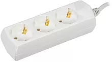 Сетевой удлинитель IEK У03 7м (3 розетки) белый (пакет ПЭ) (WYP10-10-03-07-Z-G)