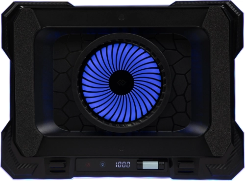 Подставка для ноутбука Digma D-NCP190-1x100RGB 19 428x316x58мм 52дБ 2xUSB 1x 140ммFAN 1280г Fan-control металл/пластик черный
