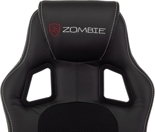 Кресло игровое Zombie Arena черный ткань/ эко.кожа крестов. пластик (ZOMBIE ARENA BLACK) фото 16