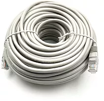 Патч-корд Buro UTP-5E-30M-G-LSZH 1Гбит/ с UTP 4 пары cat.5E 30м серый RJ-45 (m)-RJ-45 (m)