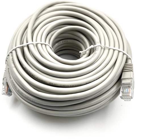 Патч-корд Buro UTP-5E-30M-G-LSZH 1Гбит/ с UTP 4 пары cat.5E 30м серый RJ-45 (m)-RJ-45 (m)