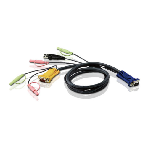 КВМ-кабель USB для соединения с ПК HDB USB и аудио/ CABLE HD15M/ MD6M/ MD6M/ SP/ SP-SP 5M (2L-5305U)