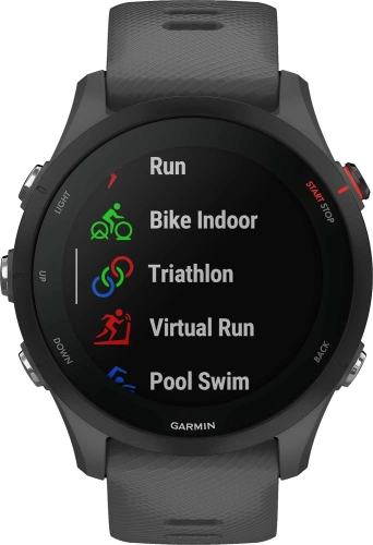 Смарт-часы Garmin Forerunner 255 33мм 1.3 корп.черный рем.темно-серый (010-02641-10) фото 7