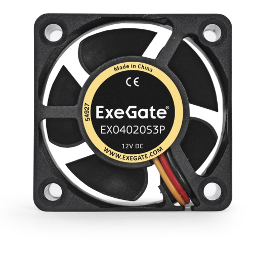 Exegate EX281211RUS Вентилятор ExeGate Mirage-S 40x40x20 подшипник скольжения, 5500 RPM, 23dB, 3pin фото 2