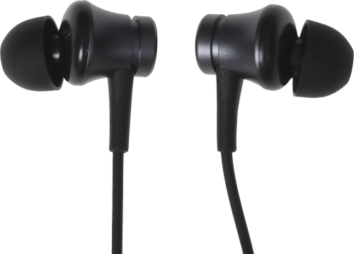 Проводные наушники с микрофоном Xiaomi Mi In-Ear Headphones Basic Black / Mi Piston Fresh Bloom Matte Black HSEJ03JY (ZBW4354TY) (522184)