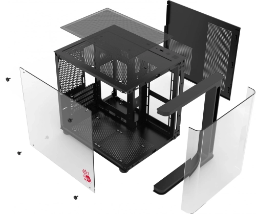 Корпус Bloody BD-CC104 черный без БП mATX 5x120mm 1xUSB2.0 1xUSB3.0 audio (BD-CC104-BK) фото 6