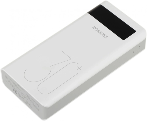 Мобильный аккумулятор Romoss Sense 8P+ 30000mAh QC3.0 18W 3A 2xUSB-A/USB-C белый (6958377507070) фото 2
